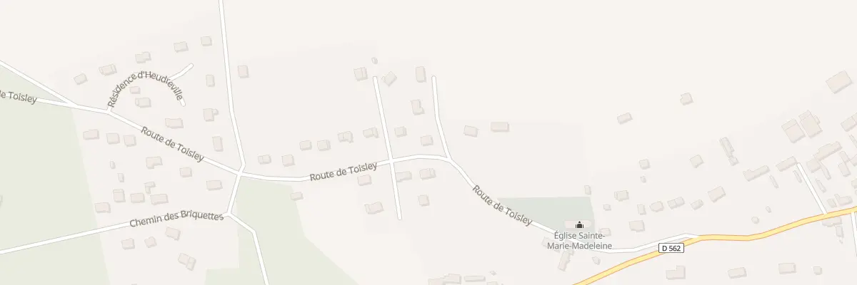 Plan de Rte de Toisley à Mesnil-sur-l’Estrée