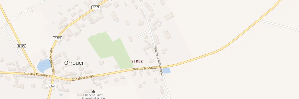 Plan du 5 Rue de la Matarderie à Orrouer