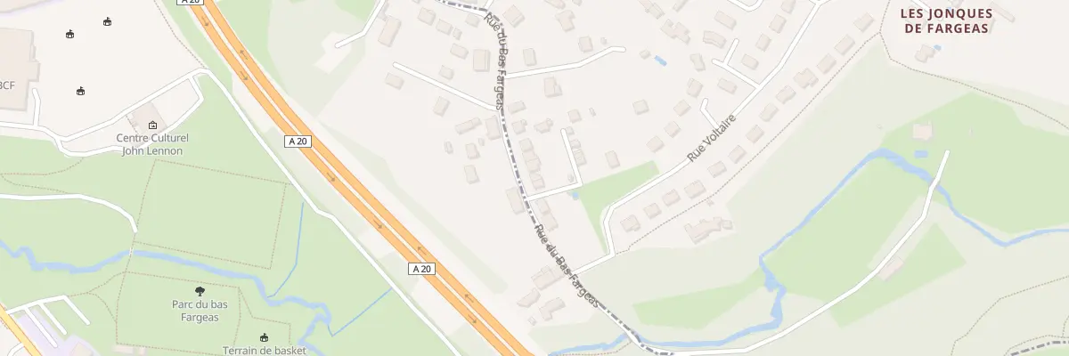 Plan du 127 Rue du Bas Fargeas à Panazol