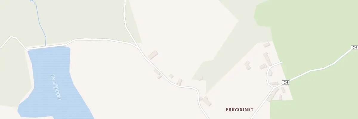 Plan du 34 Freyssinet à Saint-Priest-Ligoure
