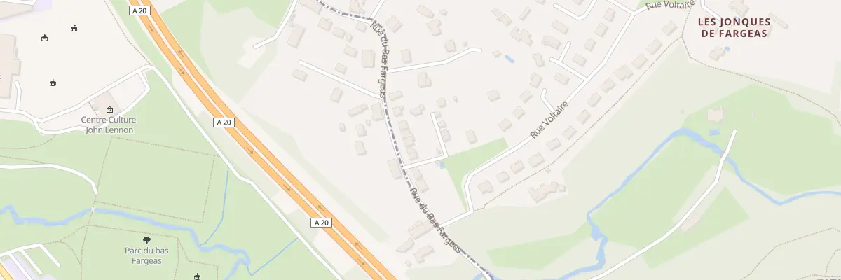 Plan du 125 Rue du Bas Fargeas à Panazol