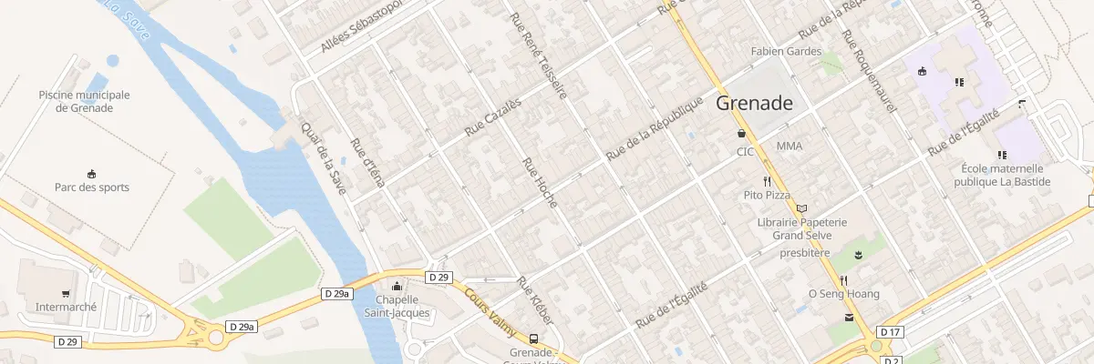Plan du 39 Rue de la République à Grenade