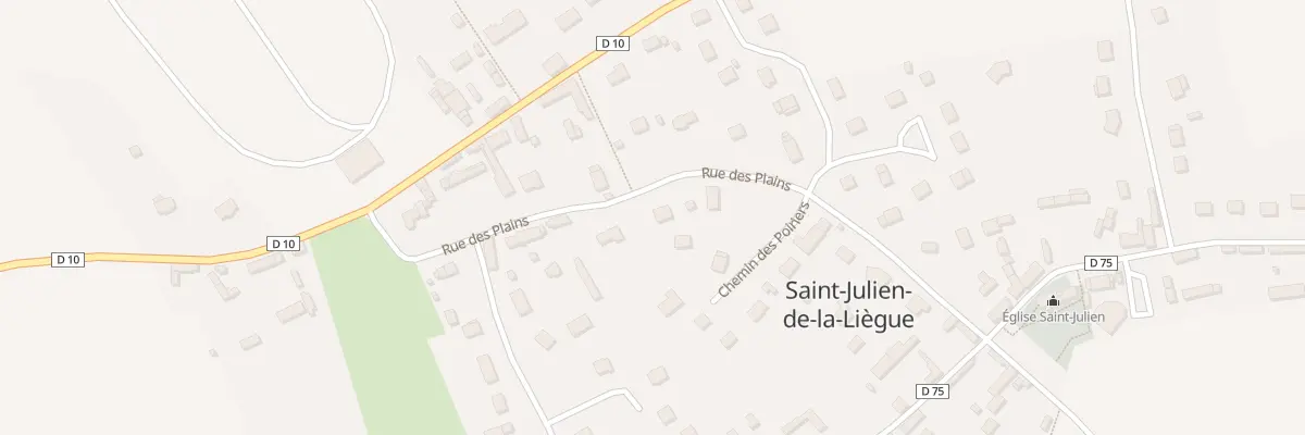 Plan du 9 Rue des Plains à Saint-Julien-de-la-Liègue