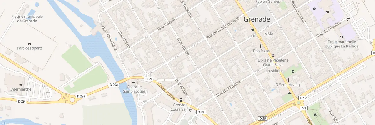 Plan du 28 Rue de la République à Grenade