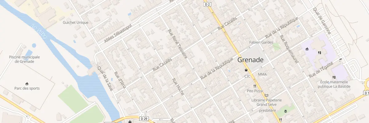 Plan du 43B Rue René Teisseire à Grenade