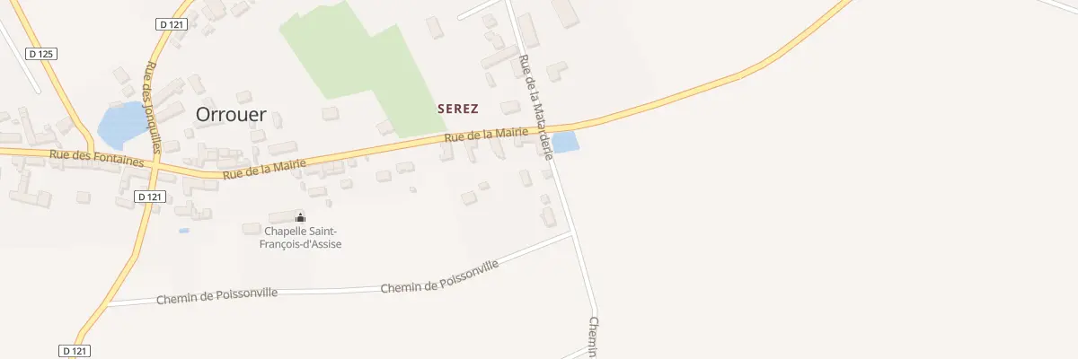 Plan du 3 Rue de la Matarderie à Orrouer