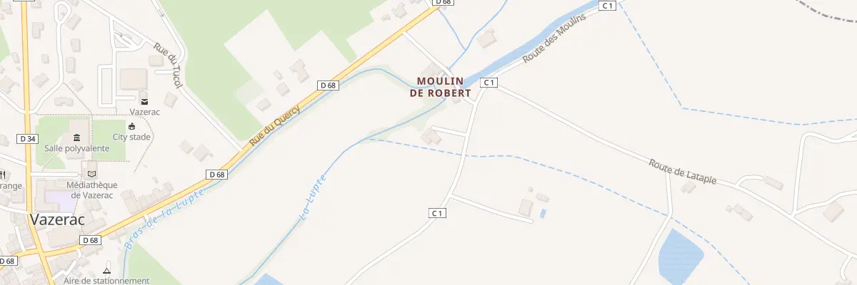 Plan du 5297 Moulin de Robert à Vazerac