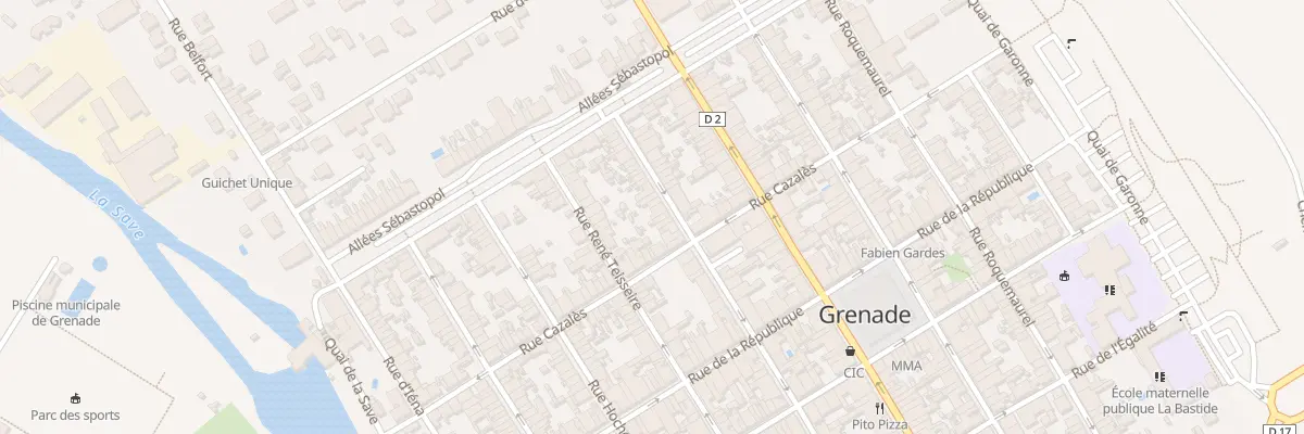 Plan du 59 Rue Pérignon à Grenade