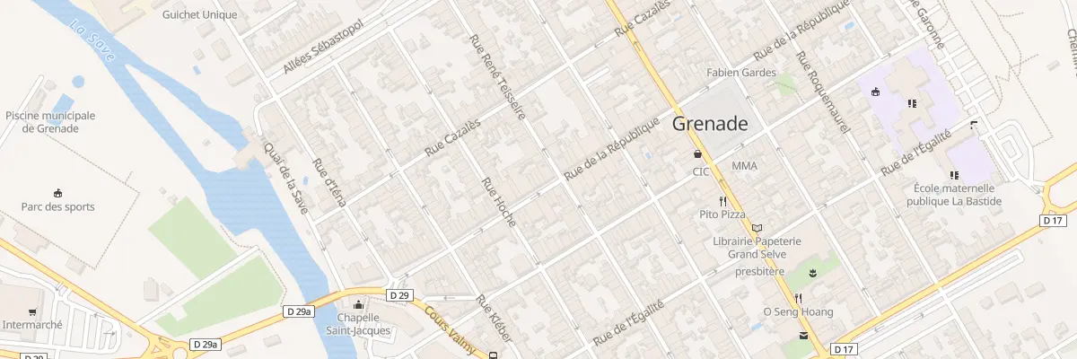 Plan du 49 Rue de la République à Grenade