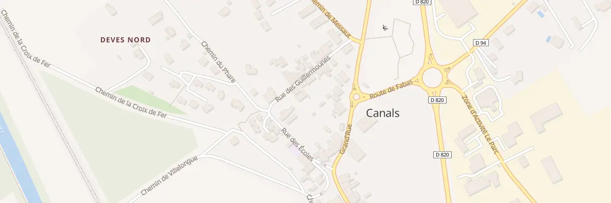 Plan du 121 Rue des Guillermounes à Canals