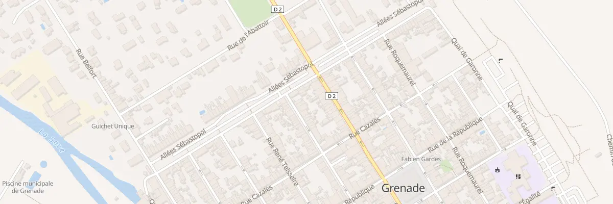 Plan du 62 Rue Pérignon à Grenade