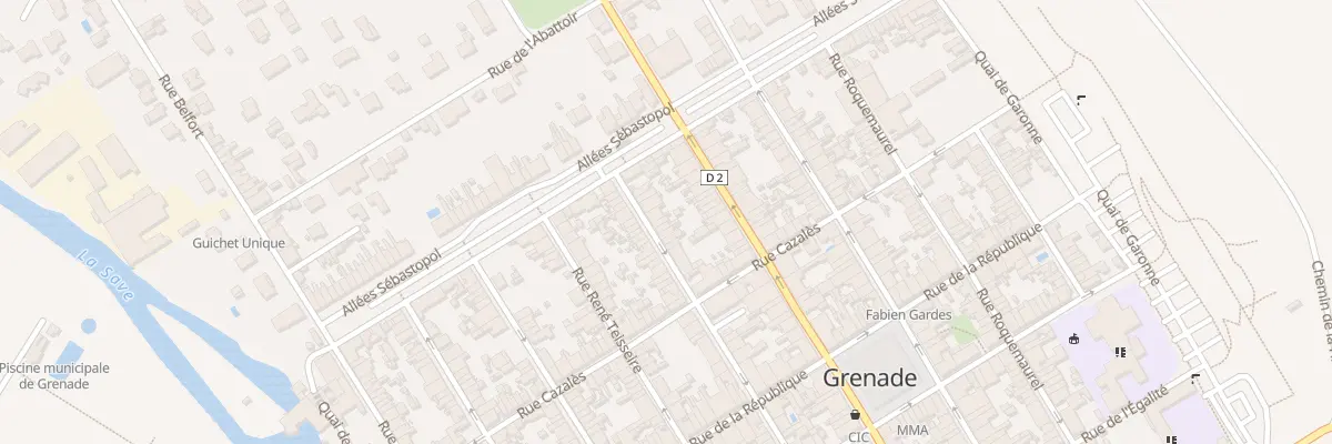 Plan du 56 Rue Pérignon à Grenade