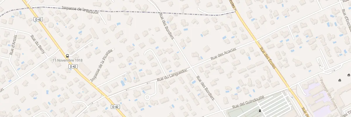 Plan du 11 Rue des Bordiers à Plaisance-du-Touch