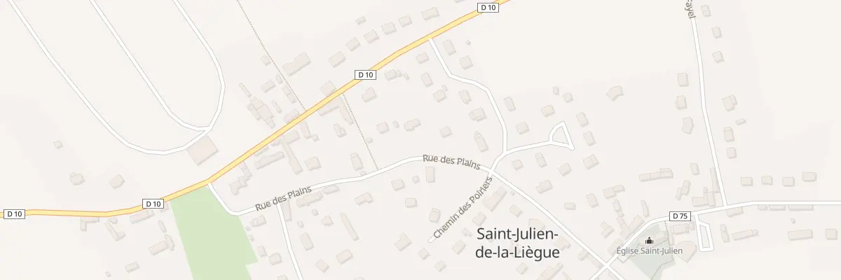 Plan du 12 Rue des Plains à Saint-Julien-de-la-Liègue