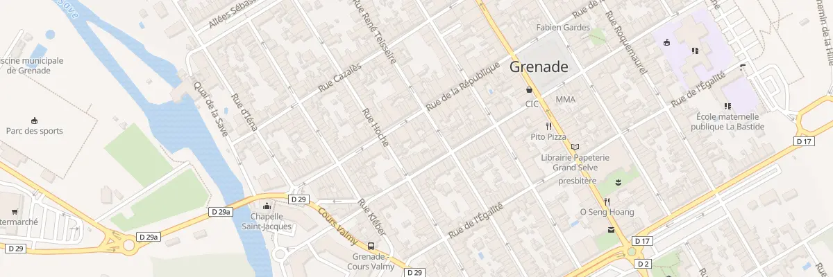 Plan du 38 Rue de la République à Grenade