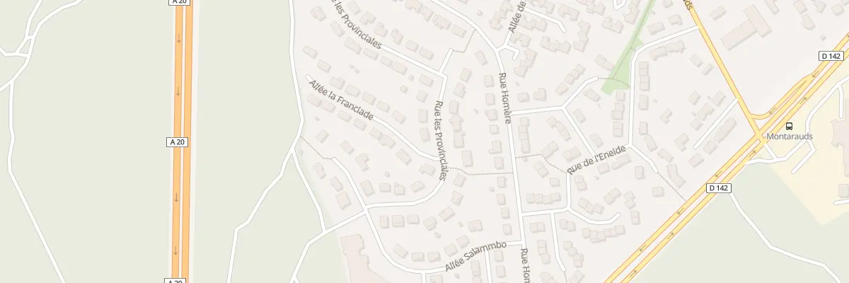 Plan du 32 Rue les Provinciales à Limoges