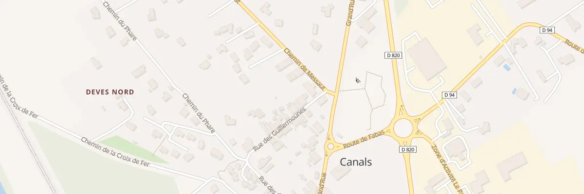 Plan du 54 Rue des Guillermounes à Canals