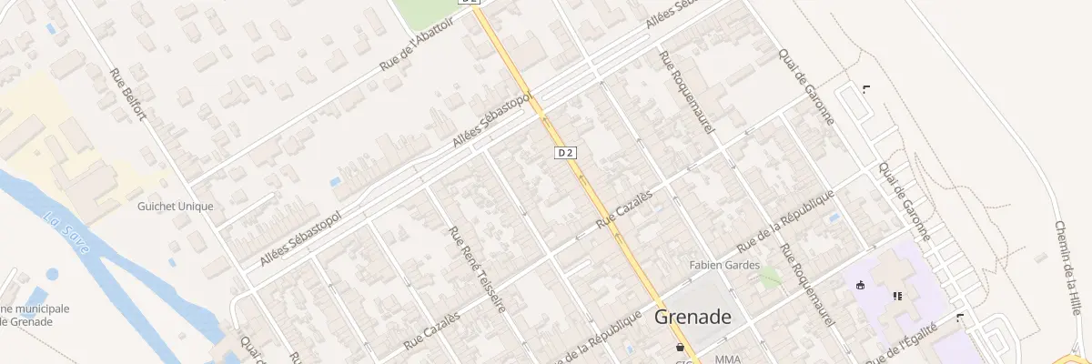 Plan du 75 Rue Gambetta à Grenade