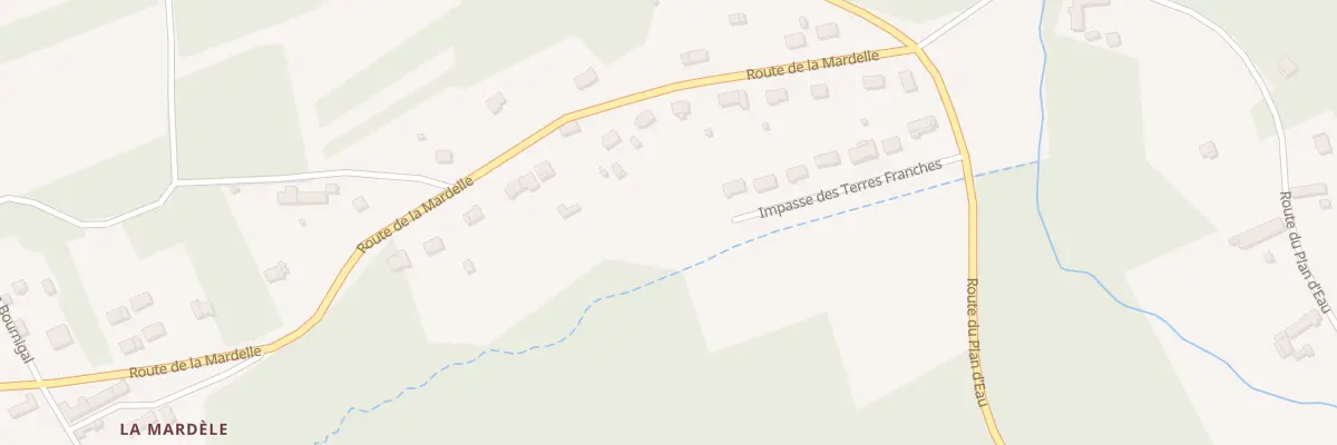 Plan du 13 Rte de la Mardelle à Monthou-sur-Cher
