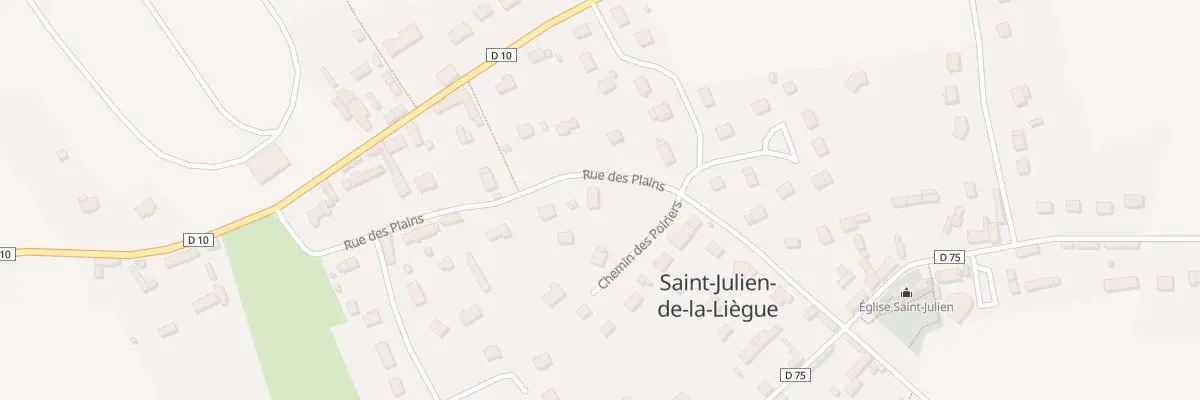 Plan du 7 Rue des Plains à Saint-Julien-de-la-Liègue