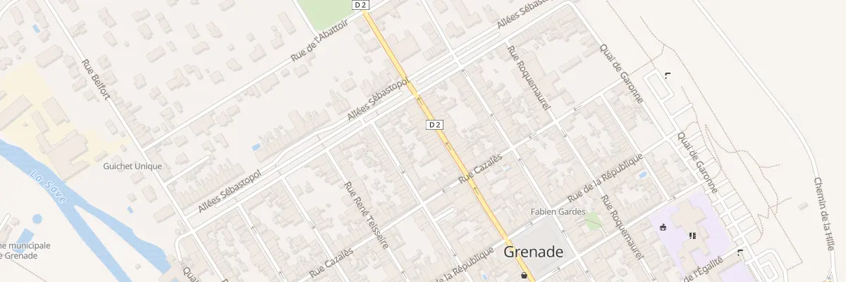 Plan du 77 Rue Gambetta à Grenade