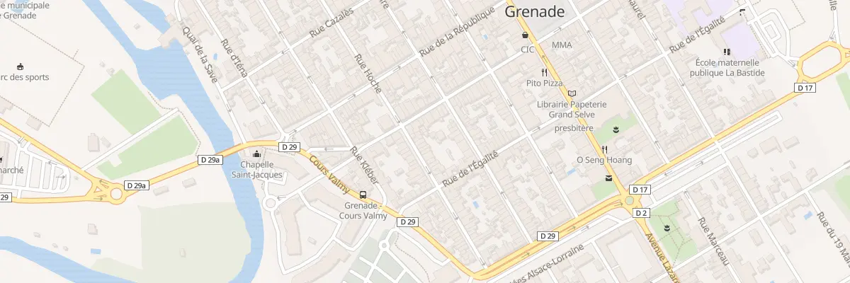 Plan du 32 Rue Hoche à Grenade