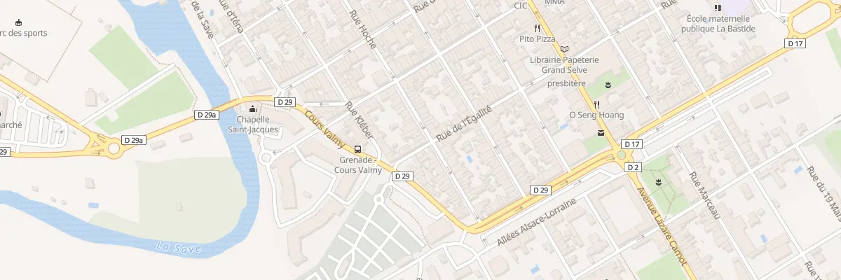 Plan du 25 Rue Hoche à Grenade