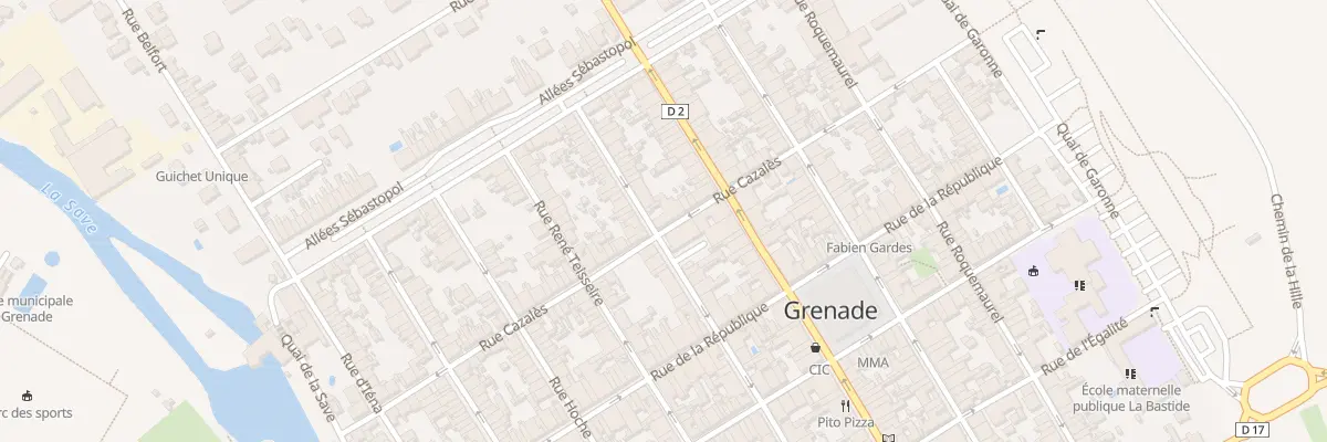 Plan du 44 Rue Pérignon à Grenade