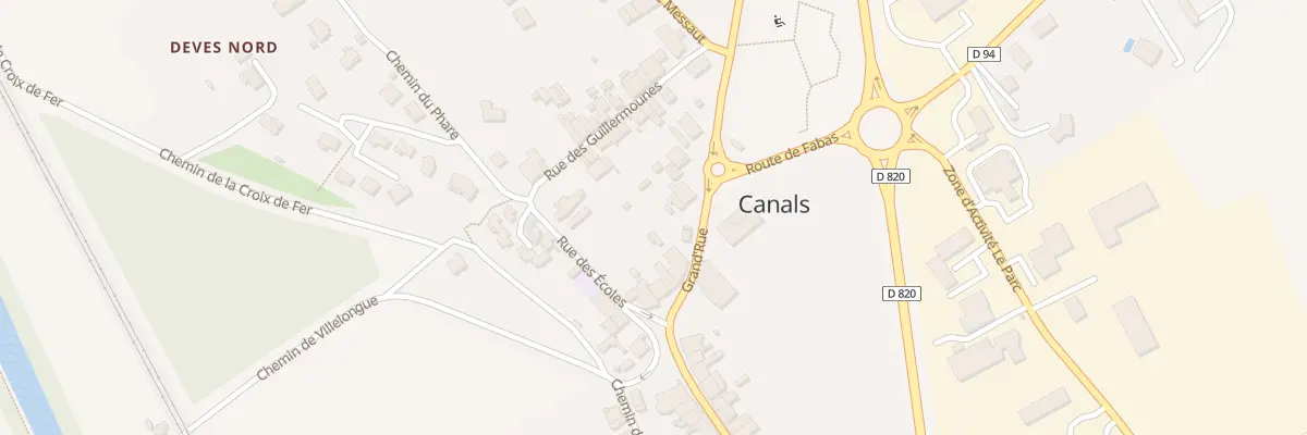 Plan du 5124 Canals Nord à Canals