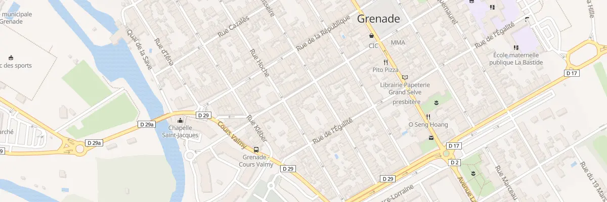 Plan du 14 Rue Castelbajac à Grenade