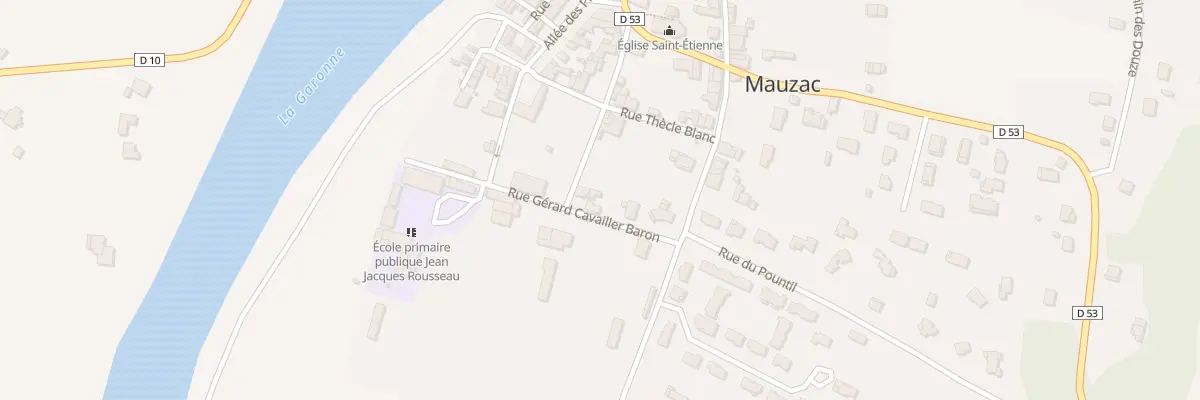 Plan du 8 Rue Gerard Cavailler à Mauzac