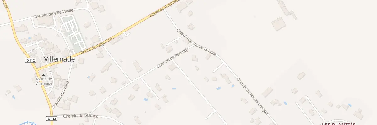 Plan du 306 Che de Peraudy à Villemade