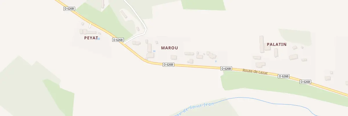 Plan du 2495 Rte de Lezat à Lacaugne