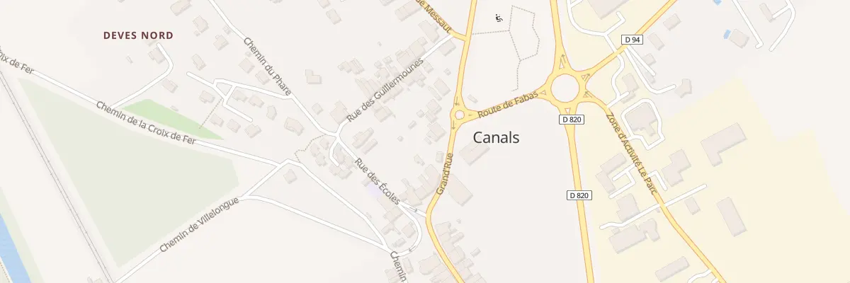 Plan du 5125 Canals Nord à Canals