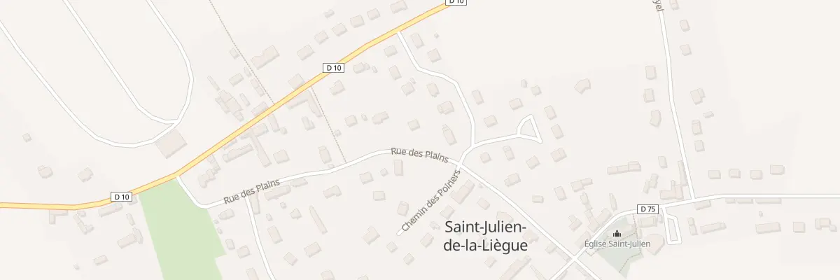Plan du 10 Rue des Plains à Saint-Julien-de-la-Liègue