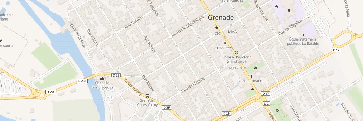 Plan du 18 Rue Castelbajac à Grenade
