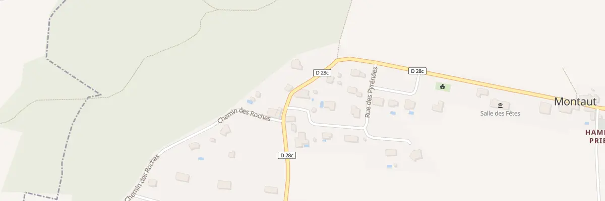 Plan du 14 Le Village à Montaut