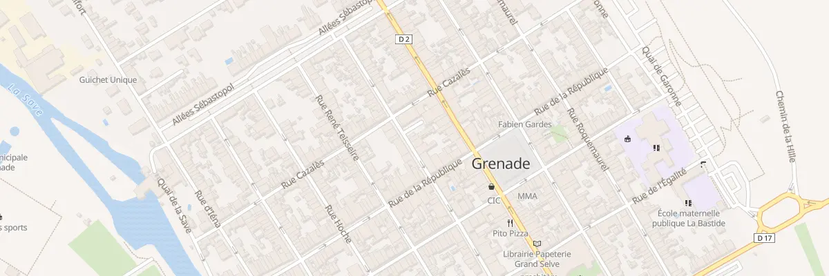 Plan du 38 Rue Pérignon à Grenade