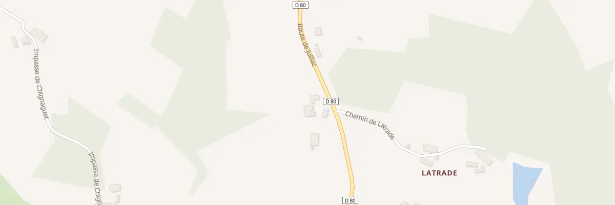 Plan du 1176 Rte de Juillac à Saint-Cyr-les-Champagnes