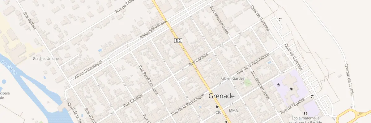 Plan du 61 Rue Gambetta à Grenade