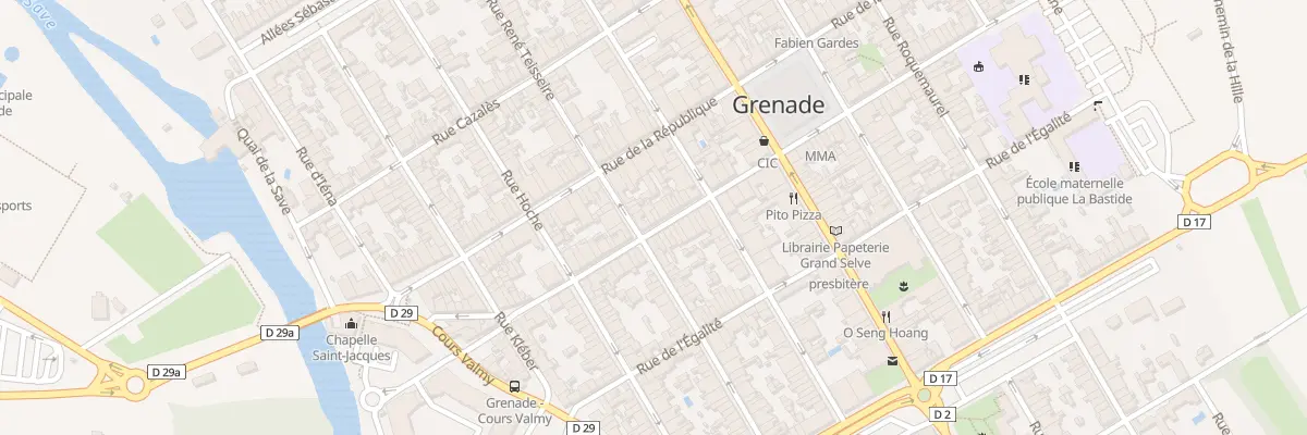 Plan du 27 Rue Castelbajac à Grenade