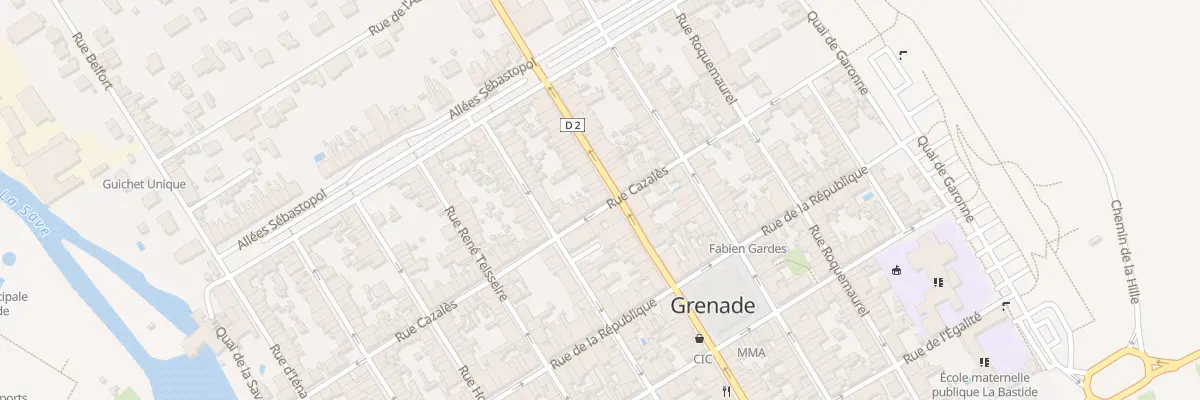 Plan du 59A Rue Gambetta à Grenade