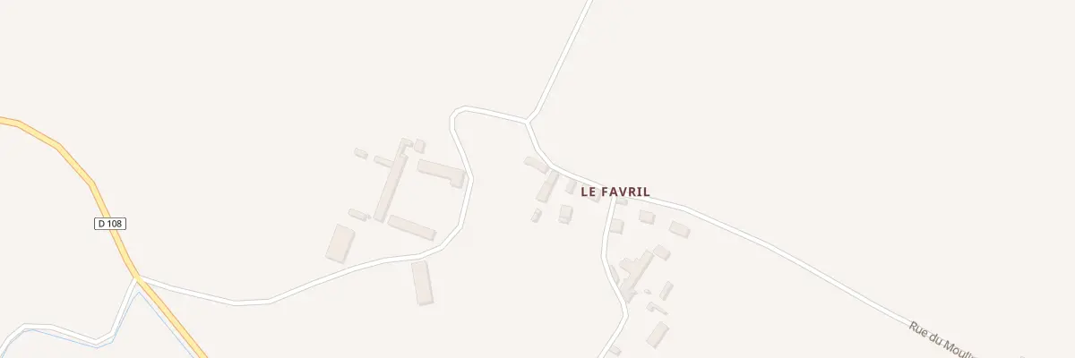 Plan du 5 Le Favril à Blandainville