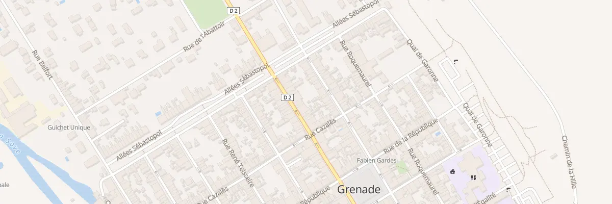Plan du 52 Rue Gambetta à Grenade