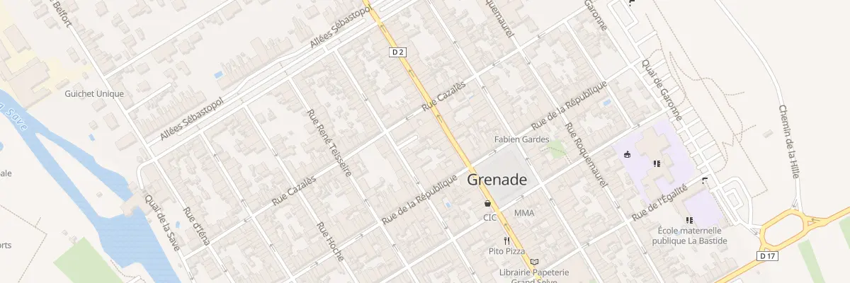 Plan du 55 Rue Gambetta à Grenade