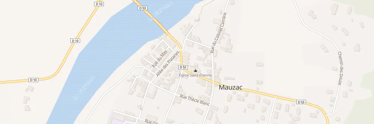 Plan du 2 Pl Eglise St Etienne à Mauzac