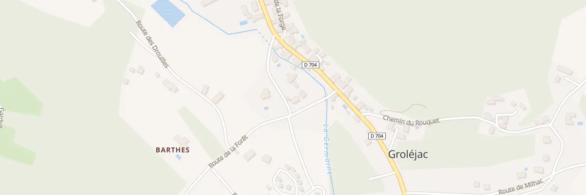 Plan du 72A Le Bourg à Groléjac