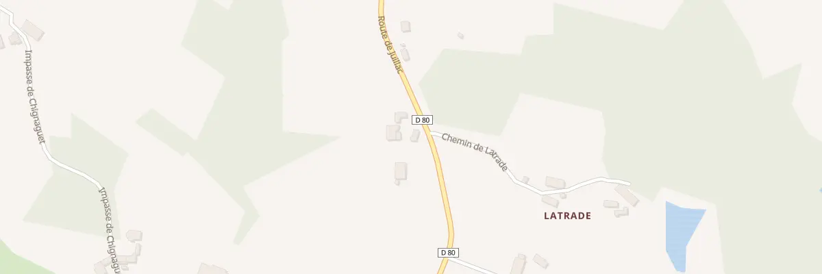 Plan du 1192 Rte de Juillac à Saint-Cyr-les-Champagnes