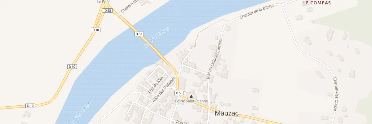 Plan du 2 Rue Pasteur à Mauzac