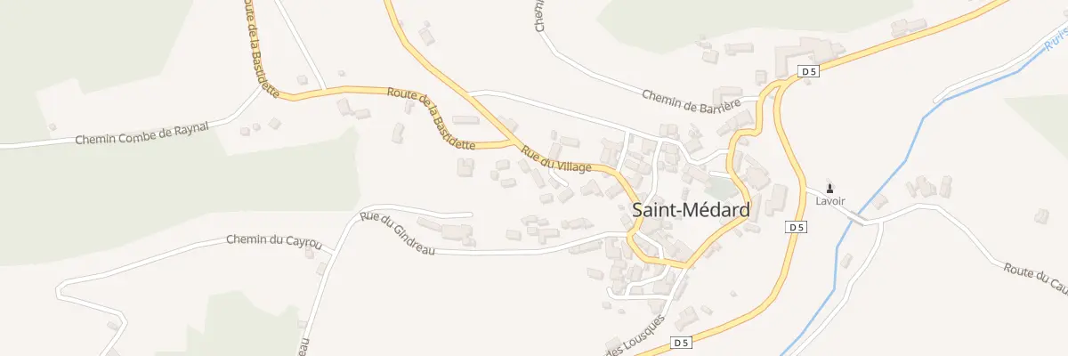 Plan du 5011 Saint Medard à Saint-Médard